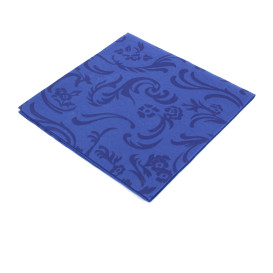 Airlaid Servetten "Damascato" blauw 40x40cm (50 stuks) 