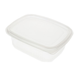 Plastic scharnierende Deli-Container microgolfbaar PP 500ml (50 stuks) 