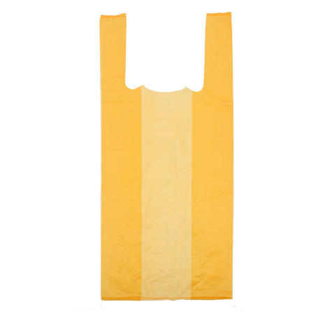 Plastic T-shirt tas oranje 35x50cm (200 stuks) 