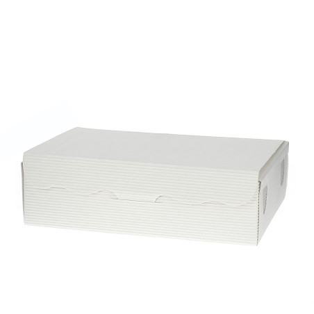 Papier bakkerij doos wit 17x10x4,2cm 500g (1000 stuks)
