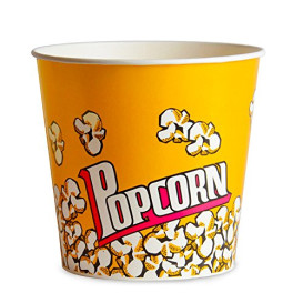 Papieren Popcorn doosje 1380ml 12,4x9x17cm (500 stuks)