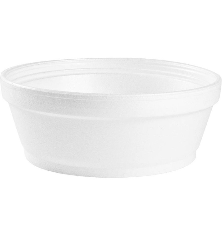 Schuim Container wit 8Oz/240ml Ø8,9cm 