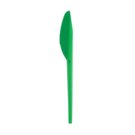 Plastic PS mes  groen 16,5 cm (900 stuks)