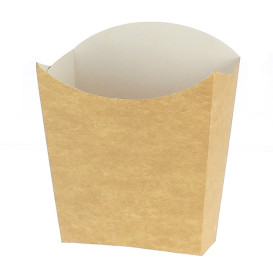 Papieren Container voor frietenkraft klein maat 8,2x2,2x9cm (600 stuks)