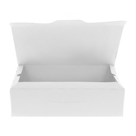 Gebakdoos karton Witte 250g wit 17,5x11,5x4,7cm 
