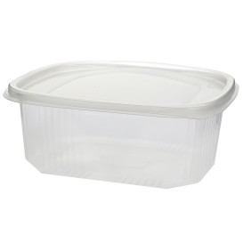 Plastic scharnierende Deli-Container microgolfbaar PP 1500ml 