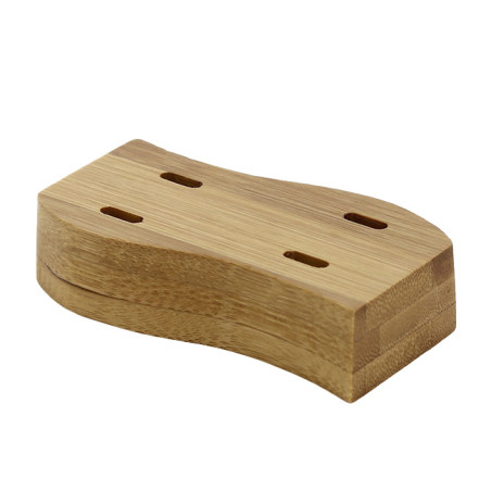 Bamboe houder voor voedselplukker Golf Design 8x4cm (10 stuks)