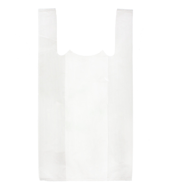 Plastic T-shirt tas wit 40x50cm (200 stuks) 