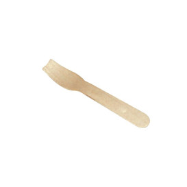 Houten ijs lepel Plat 9,5cm (100 stuks) 