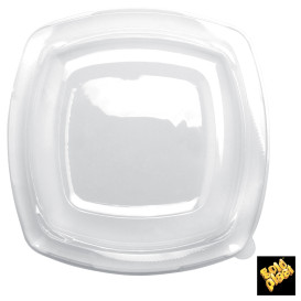 Plastic Deksel transparant voor bord Vierkant PET 23 cm (300 stuks)