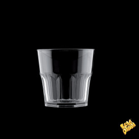 Plastic glas SAN Herbruikbaar "mini Drink" transparant 160ml (96 stuks)