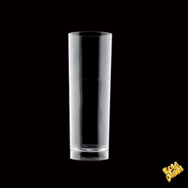 Plastic Collins glas Herbruikbaar SAN transparant 200ml (6 stuks) 