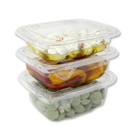 Plastic deli Container PET onverbrekelijk 375ml 14x12x4cm (504 stuks)