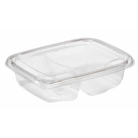 Plastic deli Container PET onverbrekelijk 2C 200/300ml 18x14x4cm (65 stuks) 