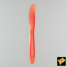 Plastic PS mes  Premium rood 19cm (1000 stuks)