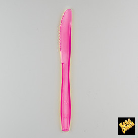 Plastic PS mes  Premium fuchsia 19cm (1000 stuks)