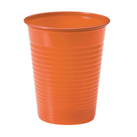 Plastic PS beker oranje 200ml Ø7cm (1500 stuks)