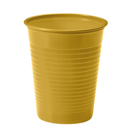 Plastic PS beker goud 200ml Ø7cm(1500 stuks)