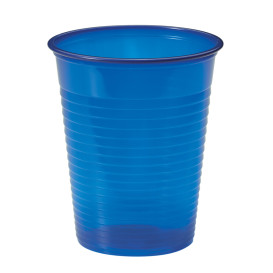 Plastic PS beker donkerblauw 200ml Ø7cm (1500 stuks)