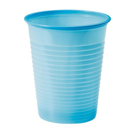 Plastic PS beker lichtblauw 200ml Ø7cm (50 stuks) 