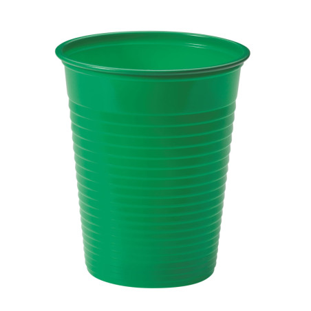 Plastic PS beker groen 200ml Ø7cm (1500 stuks)