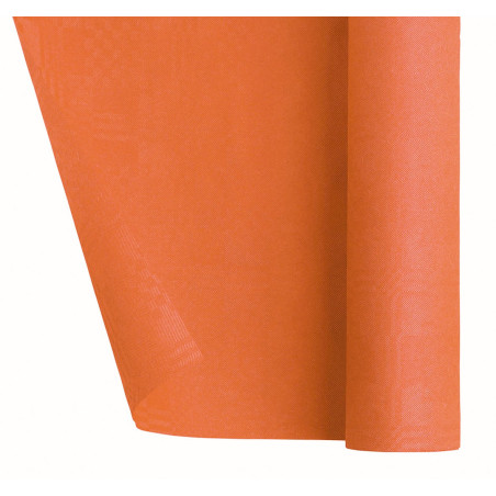 Papieren tafelkleed rol oranje 1,2x7m (1 stuk)