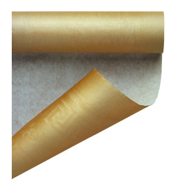 Papieren tafelkleed rol goud 1,2x7m (25 stuks)