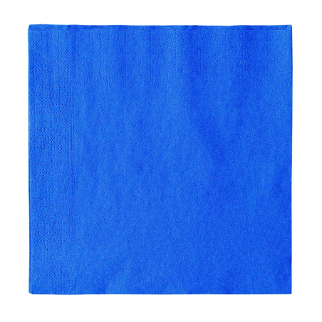 Papieren servet 2 laags donkerblauw 33x33cm (1200 stuks)