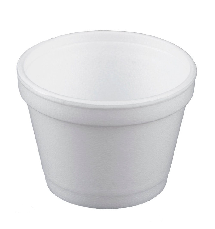 Schuim Container wit 4Oz/120ml Ø7,4cm (50 stuks) 