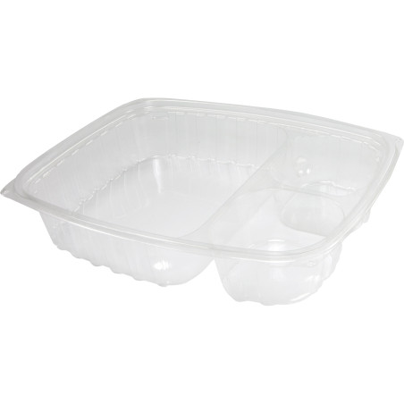 Plastic deli Container OPS "transparantPac" 3 Compartmenten transparant 887ml (252 stuks)