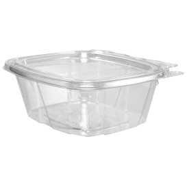 Plastic deli Container PET onverbrekelijk koepel Deksel Plat 475ml (200 stuks)