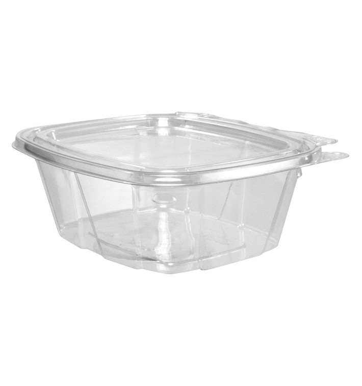 Plastic deli Container PET onverbrekelijk koepel Deksel Plat 475ml (100 stuks) 