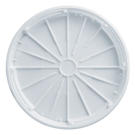 Plastic Deksel PS voor Pizza wit 32 cm (100 stuks) 