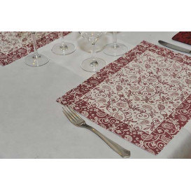 Papieren Placemats 30x40cm "Cachemir" bordeauxrood 50g (500 stuks) 