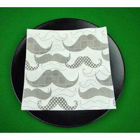 Airlaid Servetten "Bigotes" 40x40cm (50 stuks) 