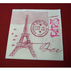 Papieren servet dubbel punt "Paris" 40x40cm (600 stuks)