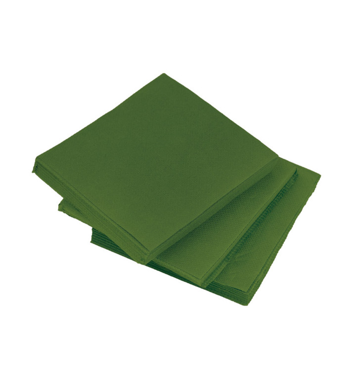 Papieren servet Micropunt groen 20x20cm 2C (2.400 stuks)