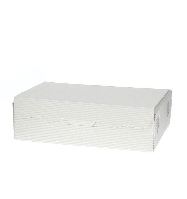 Papier bakkerij doos wit 20x13x5,5cm 1000g (100 stuks) 