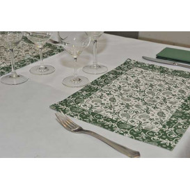 Papieren Placemats 30x40cm "Cachemir" groen 50g (2500 stuks)