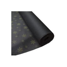 Novotex Tafelkleed rol zwart "Estrellas" P40cm 1,2x50m (6 stuks)