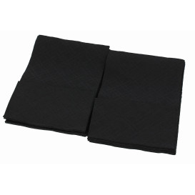 Papieren servet "Miniservis" zwart 17x17cm (4800 stuks)