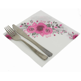 Airlaid Servetten "Bouquet" 40x40cm (600 stuks)