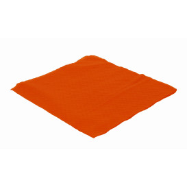 Papieren servet oranje 33x33cm 1-laags (70 stuks) 