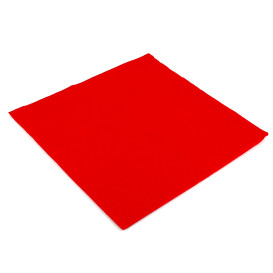 Papieren servet dubbel punt rood 2C 33x33cm (1350 stuks)