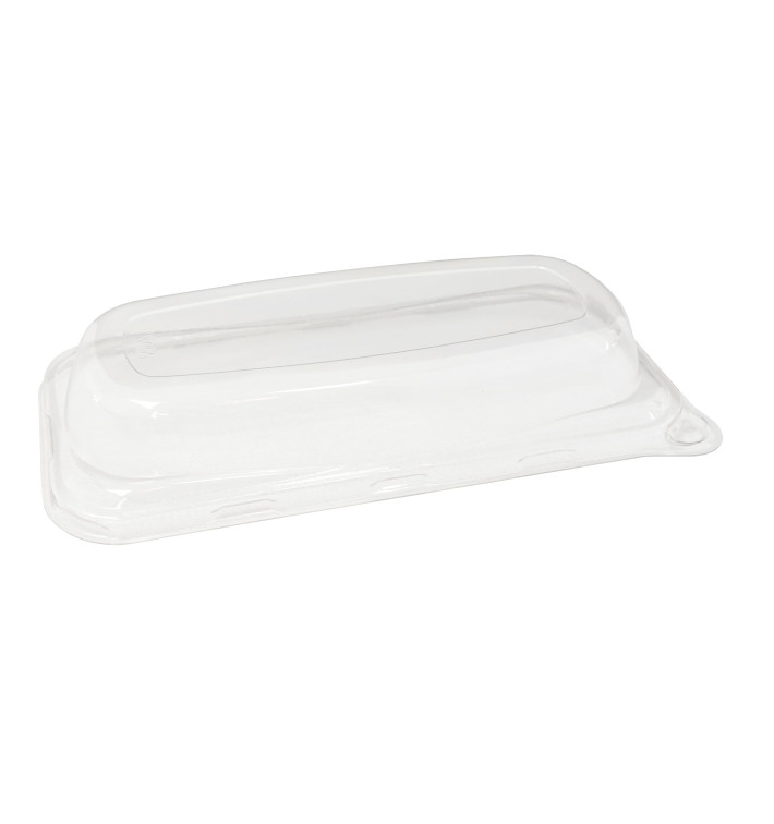 Plastic Deksel voor Suikerriet brood Container 20x10x3cm (300 stuks)