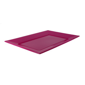 Plastic dienblad fuchsia 33x22,5cm (25 stuks) 