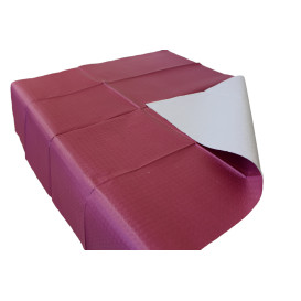 Voorgesneden papieren tafelkleed bordeauxrood 40g 1x1m (400 stuks) 