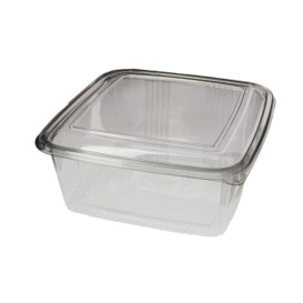 Plastic scharnierende Deli-Container PET Vierkant 2000ml (200 stuks)