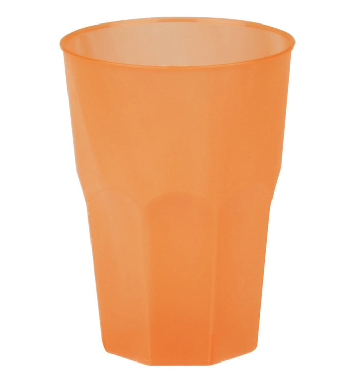 Plastic PP beker "Frost" oranje 350ml (20 stuks) 