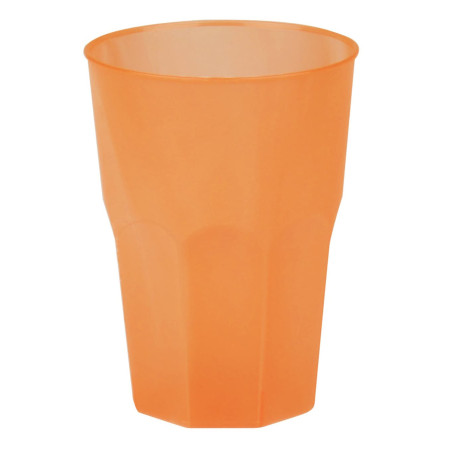 Herbruikbare Onbreekbare Beker PP oranje 420ml (20 stuks) 